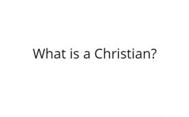 What is a Christian?